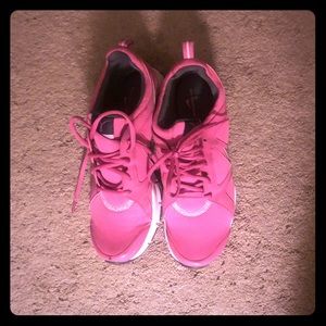 Women breast cancer awareness walking sneakers Pin